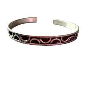 Taxco Mexico 925 Sterling Silver Cuff Bracelet